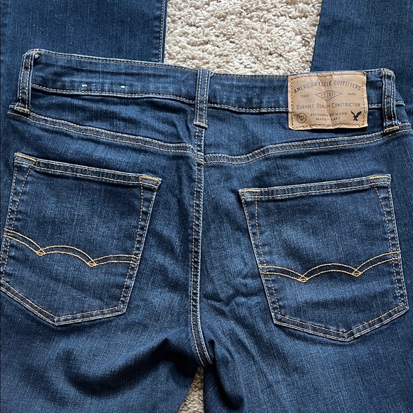 American Eagle Outfitters Dark Blue Denim Jeans - Picture 1 of 3